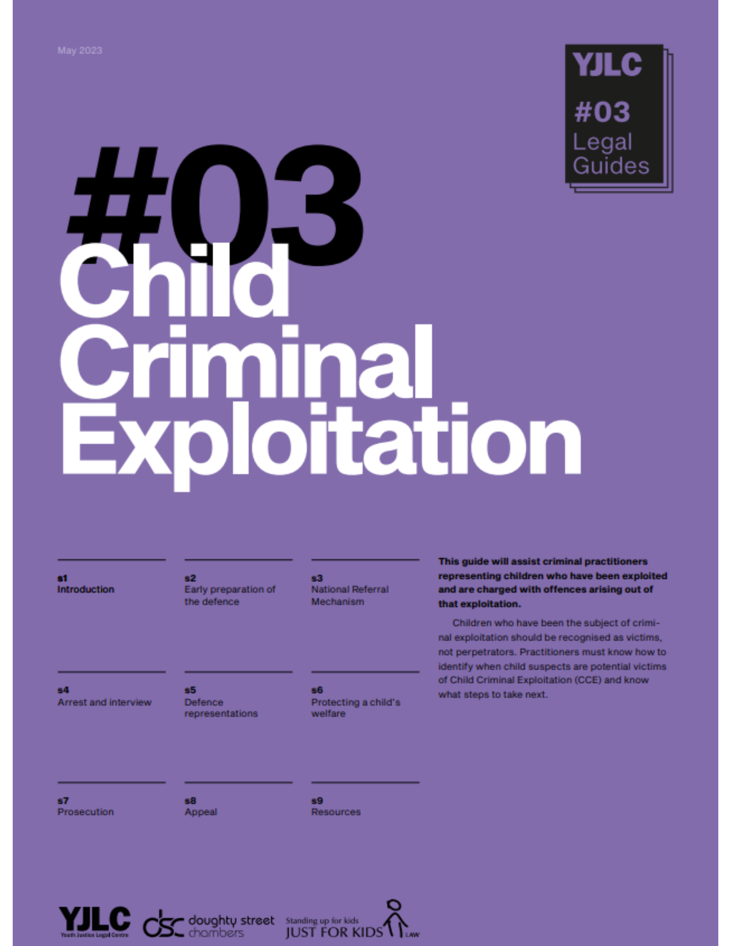 YJLC Legal Guide - Child Criminal Exploitation