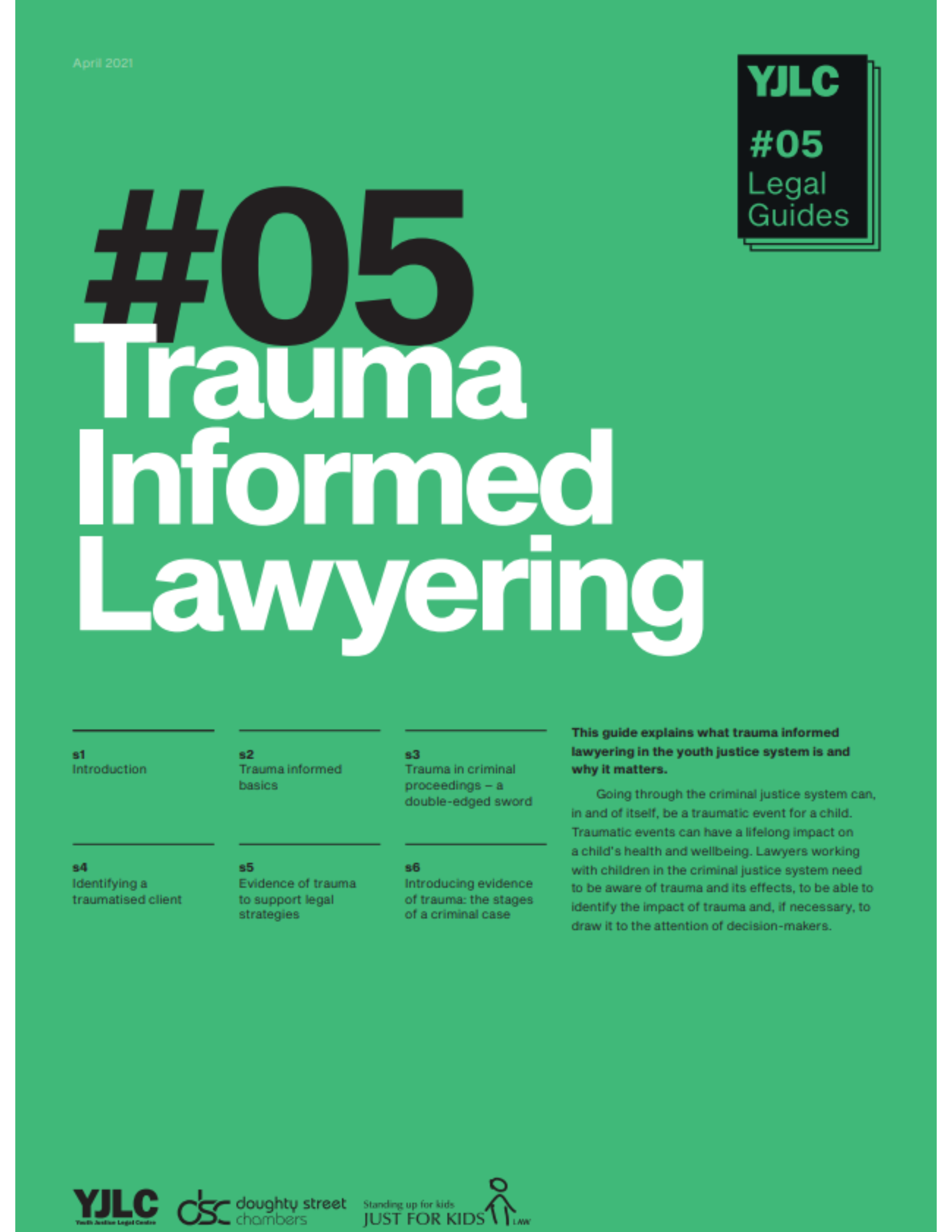 YJLC Legal Guide - Trauma Informed Lawyering