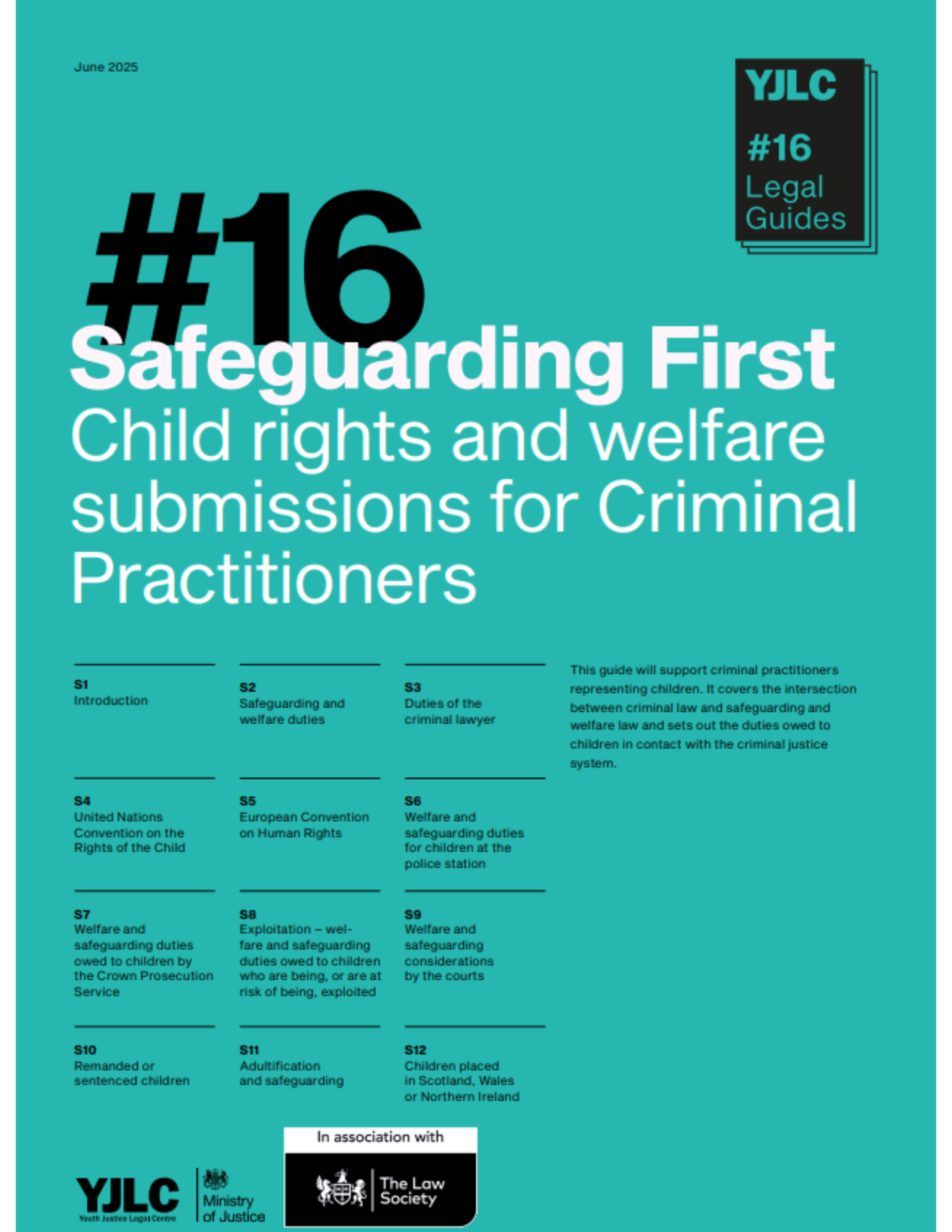 YJLC Legal Guide - Safeguarding First: Child rights and welfare submissions for Criminal Practitioners
